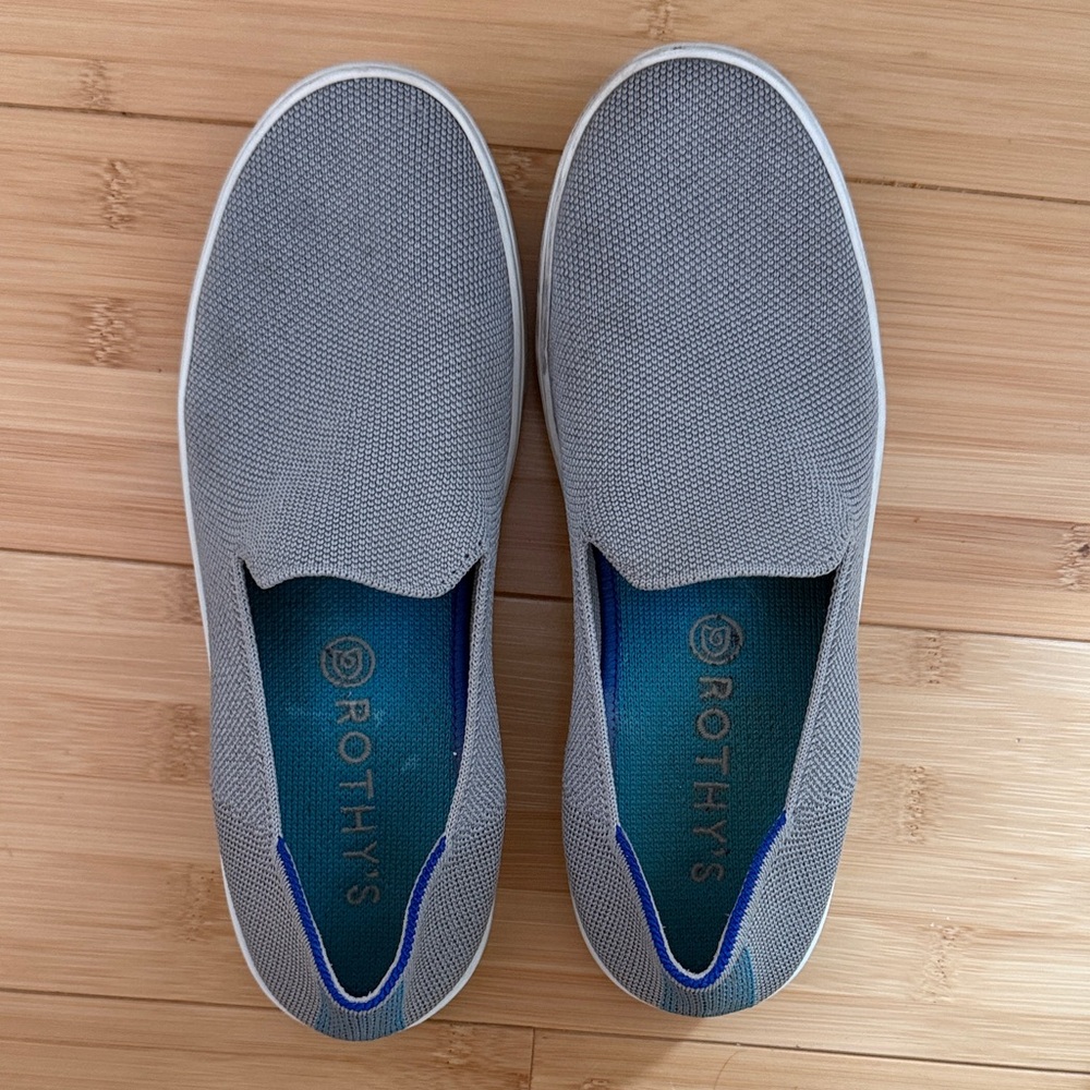 Rothy's Gray Slide On Sneakers